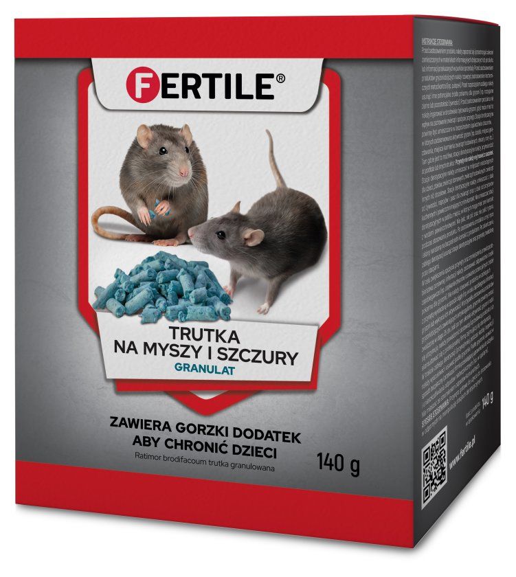 Granulat na myszy i szczury 140g Fertile2