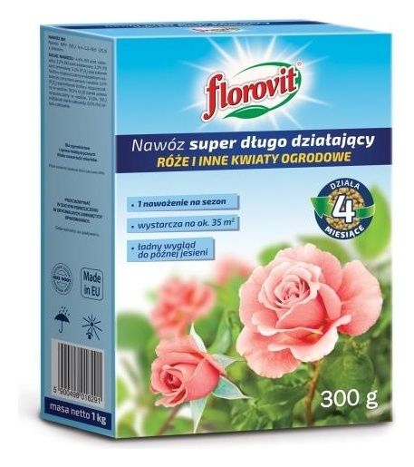 Florovit nawóz super długo działający róże i inne kwiaty ogrodowe 300g Inco