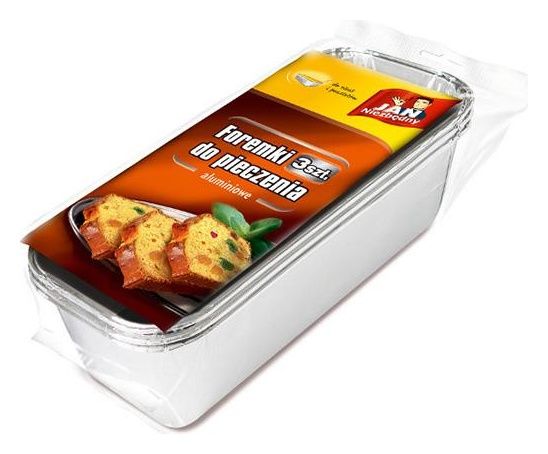 Foremka aluminiowa do pieczenia ciast pasztetów Jan Niezbędny 3szt