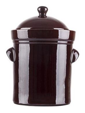 Garnek ceramiczny, beczka 5 L z pokrywą 1906 Bolesławiec