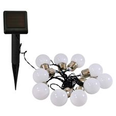 Girlanda solarna białe 10LED KULKI 309280 Polux11