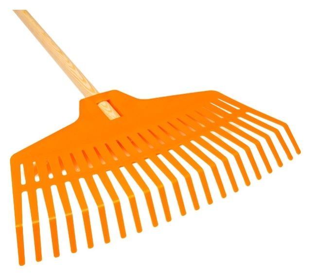 Grabie do liści plastikowe oprawne 40 cm Łaguz 