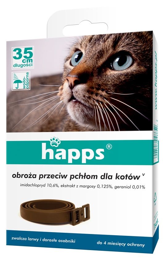 Obroża przeciw pchłom dla kotów HAPPS