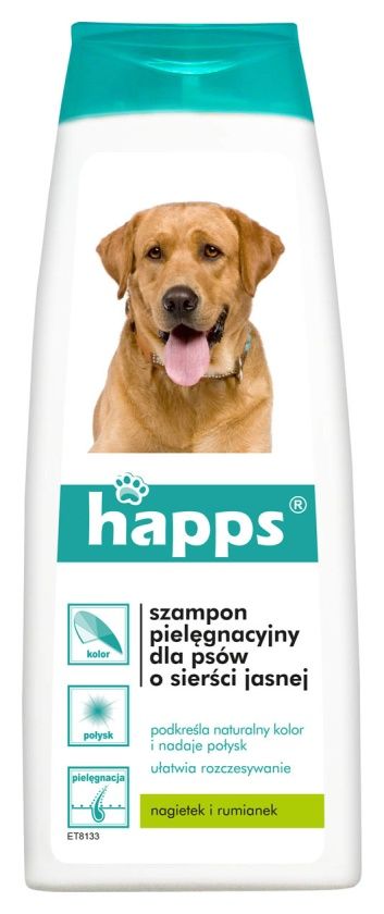 Szampon pielęgnacyjny -sierść jasna 200ml HAPPS