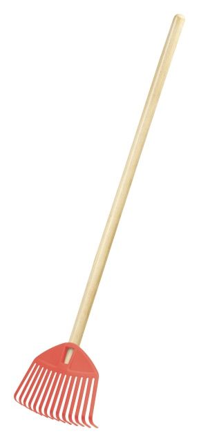 Grabie do liści dziecięce Focus Baby koralowe 217x155x710mm Prosperplast 
