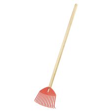Grabie do liści dziecięce Focus Baby koralowe 217x155x710mm Prosperplast