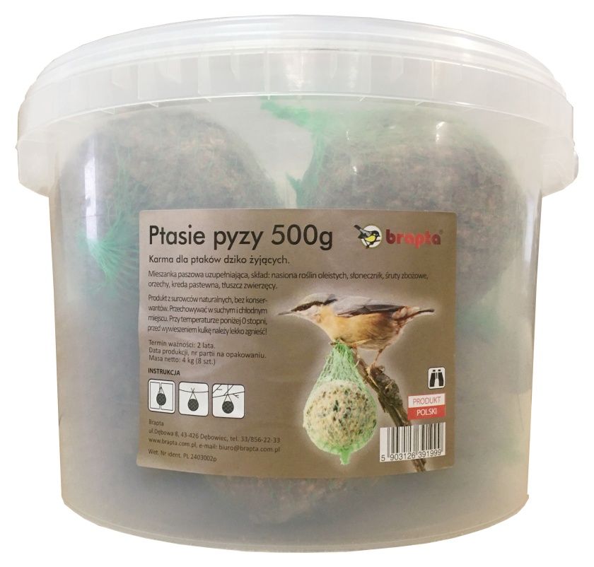 Pokarm Ptasie pyzy 8x500g Brapta