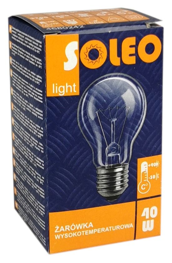 Żarówka wysokotemperaturowa E-27 40W Soleo Megael
