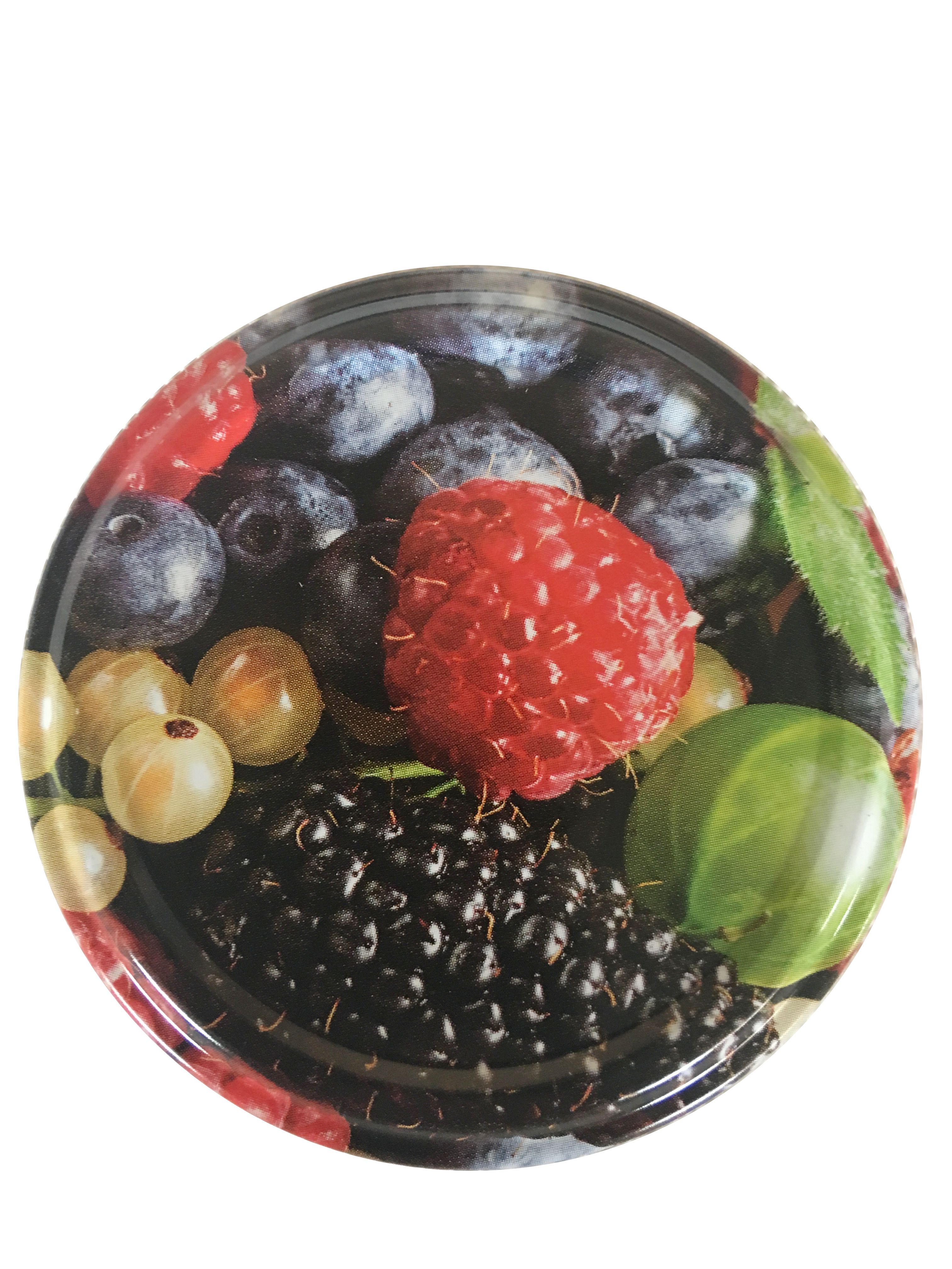 Nakrętka fi 66 4-zaczepowa OWOCE Mix3 1250 sztuk 