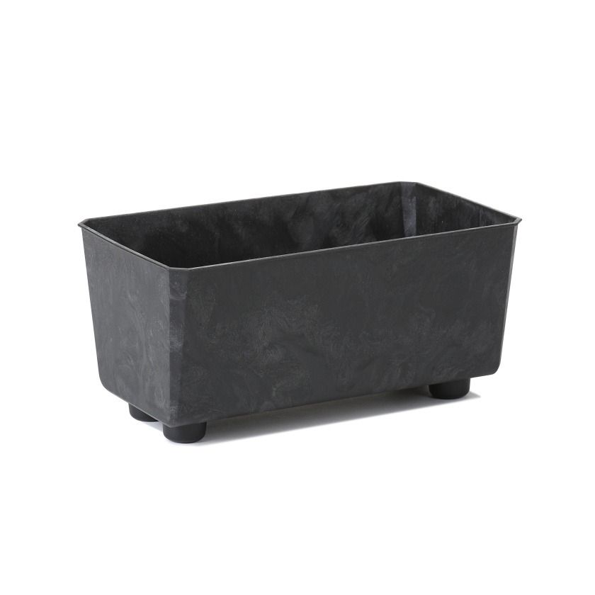 Skrzynka Saga Recycled Efekt Betonu Lamela czarny beton