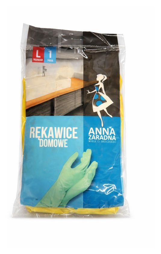 Rękawice gumowe rozmiar L Anna Zaradna