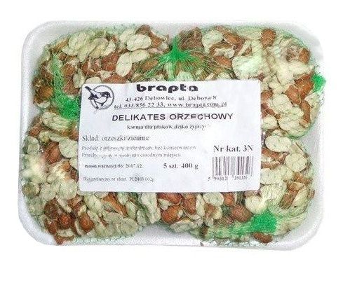 Karma dla ptaków Delikates Orzechowy 80 g x 5 sztuk Brapta