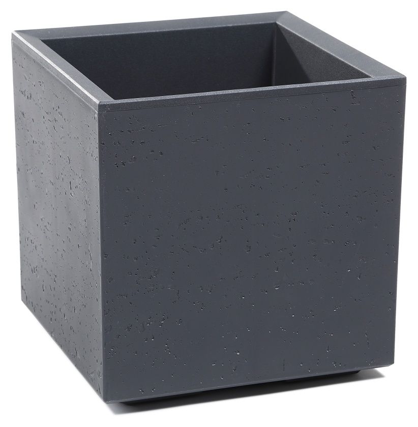 Kwietnik Karo Beton Recycled 300x300x294mm antracyt Lamela