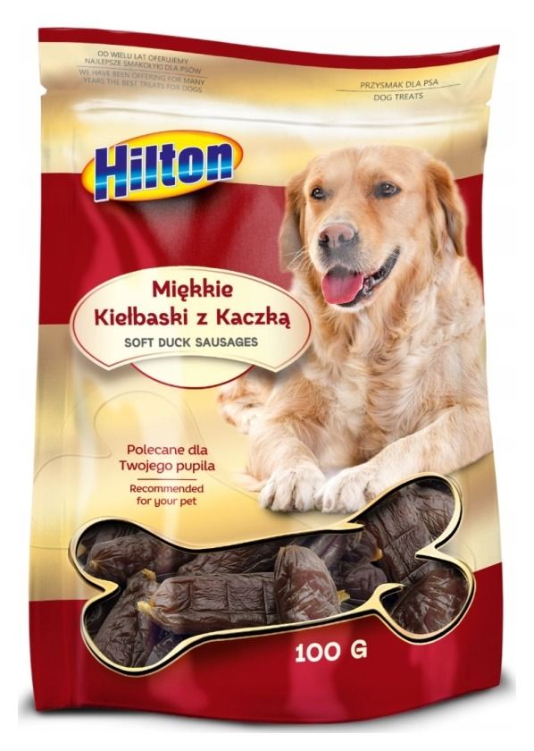 Przysmak dla psa kiełbaski kaczka 100g Hilton