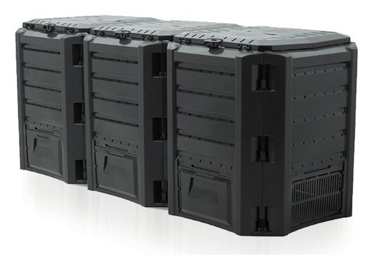 Kompostownik modułowy IKSM 1200L czarny Prosperplast