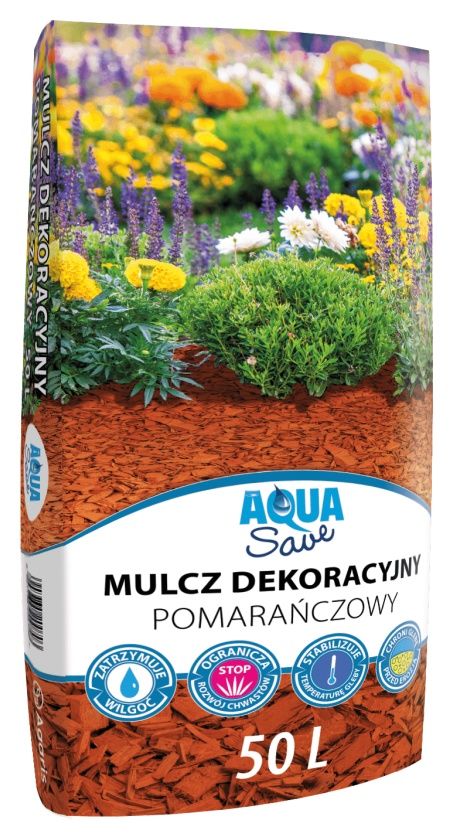Kora mulcz dekoracyjny 50L pomarańczowy Hollas11