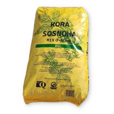Kora sosnowa frakcja 0-60 MIX 80 L Kor-Drew11