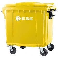 Kosz na odpady 1100L zielony na kółkach EWRO EKO