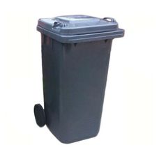 Kosz na śmieci plastikowy grafit 120L