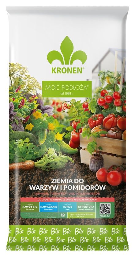 Ziemia do warzyw i zi&oacute;ł BIO Kronen