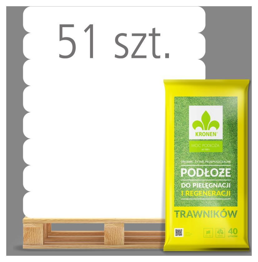 Podłoże do pielęgnacji i regeneracji trawników 40L Kronen - Paleta (51 sztuk)