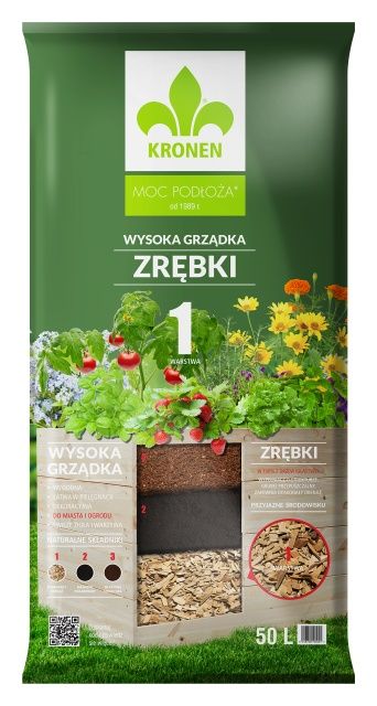 Wysoka grządka Zrębki 1 50L Kronen