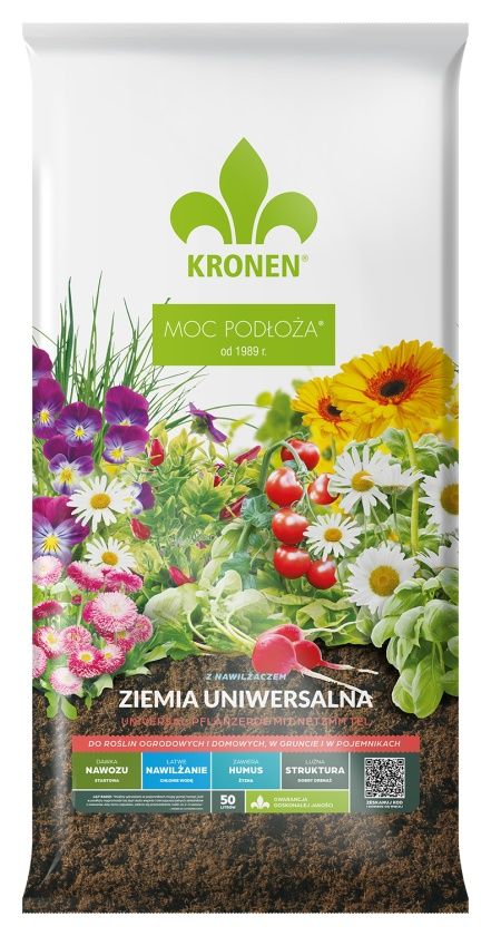 Ziemia uniwersalna z nawilżaczem Kronen