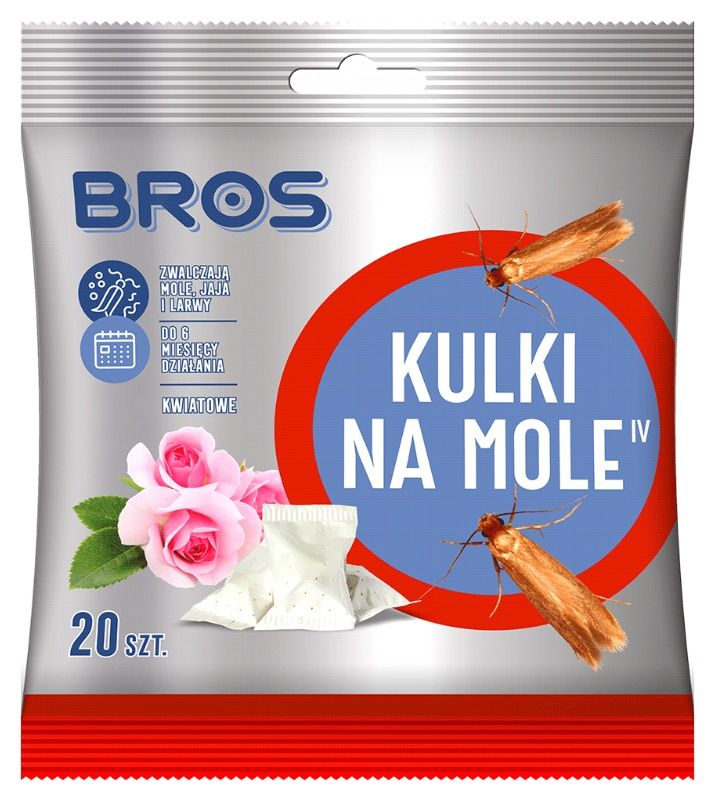 Kulki na mole zapach kwiatowy 120g Bros1