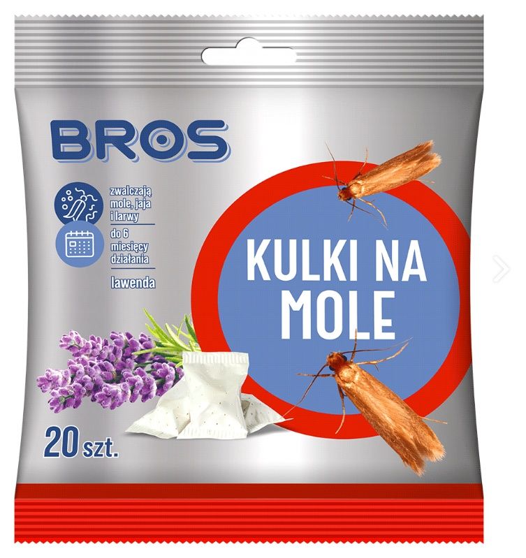 Kulki na mole zapach lawendowy 120g Bros1