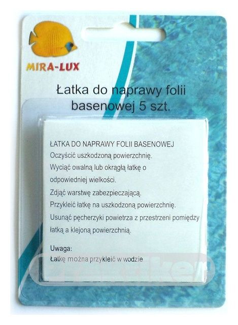 Łatka do naprawy folii basenowej  5 sztuk