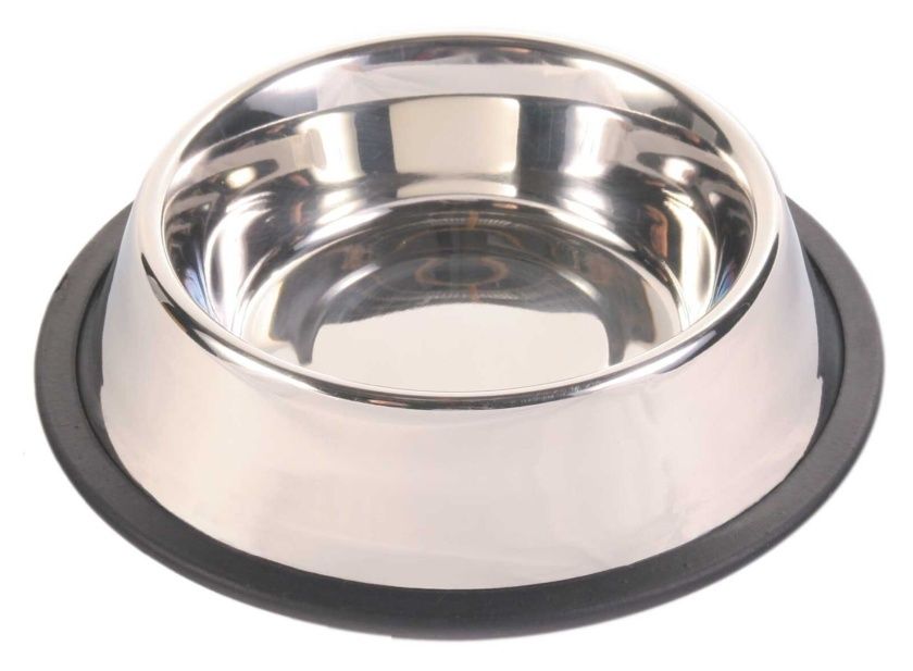 Miska metalowa na gumie 0,70l 24852 Trixie