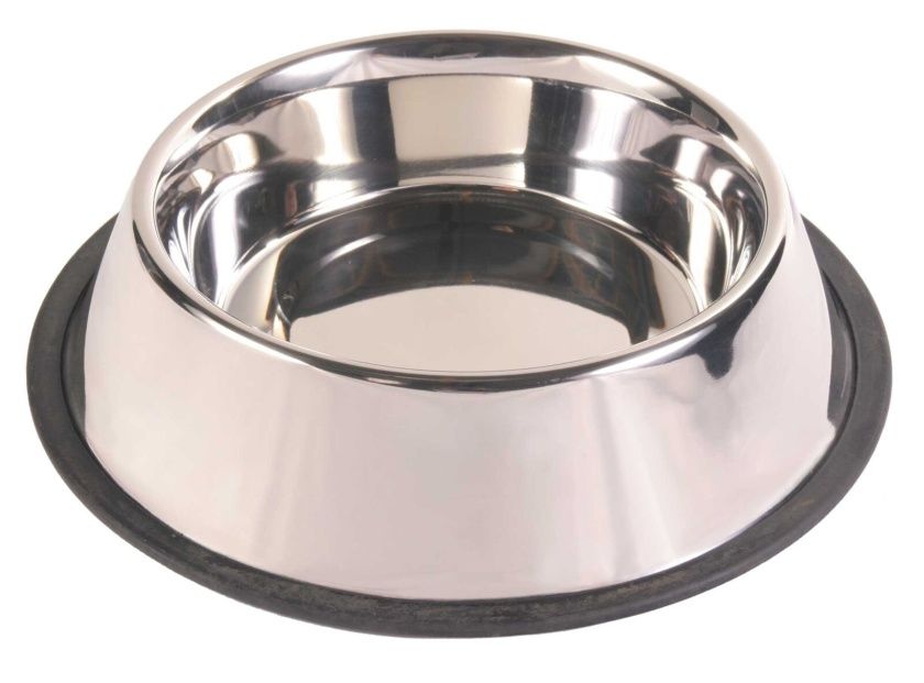 Miska metalowa na gumie 0,90l 24853 Trixie