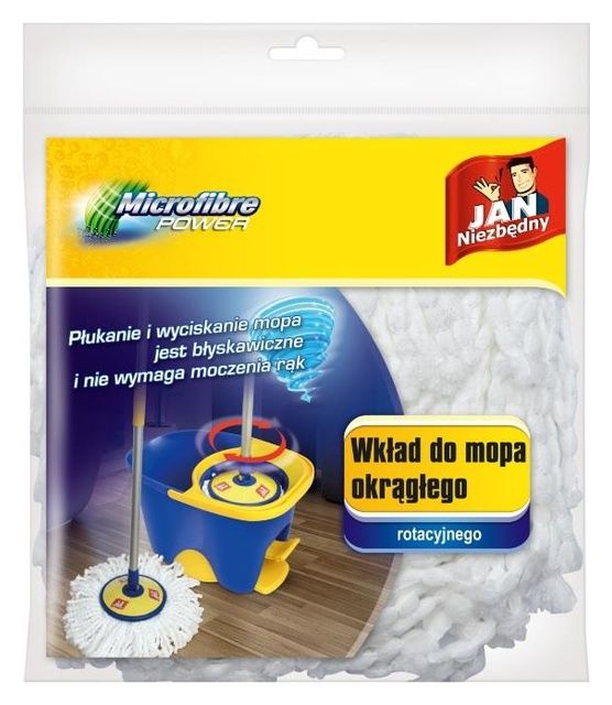 Mop rotacyjny okrągły końcówka Jan Niezbędny