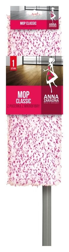 Mop płaski z mikrofibry Classic Anna Zaradna