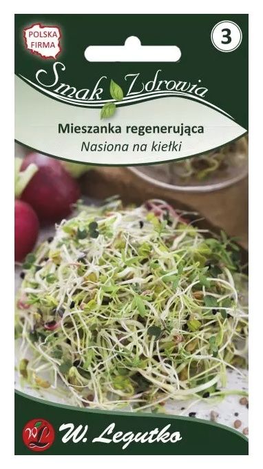 Nasiona na kiełki - mieszanka regenerująca 20g Legutko