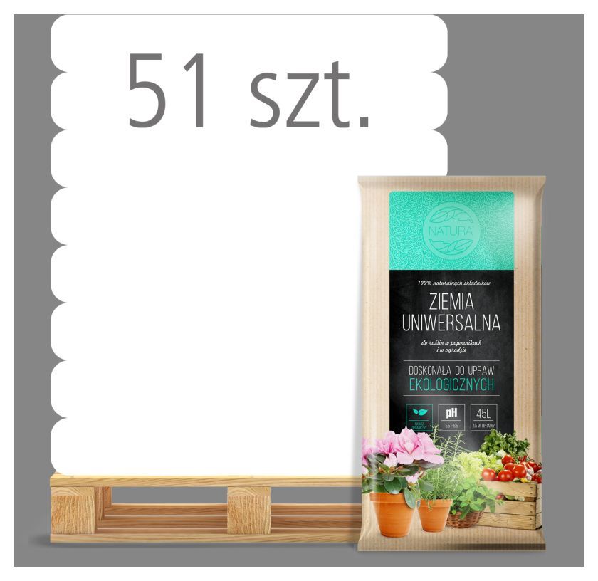 Ziemia uniwersalna NATURA 45l Kronen - Paleta (51 sztuk)