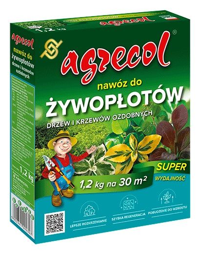 Naw&oacute;z do żywopłot&oacute;w, drzew i krzew&oacute;w ozdobnych 1,2 kg Agrecol