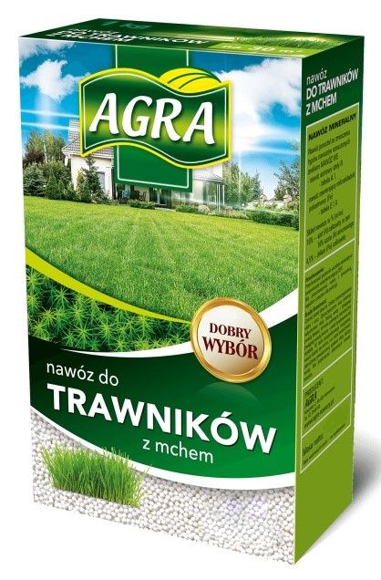 Nawóz granulowany do trawnika z mchem Agra