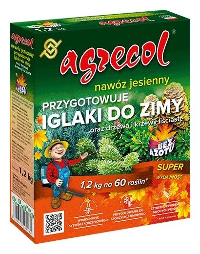 Nawóz jesienny przygotowuje do zimy iglaki oraz drzewa i krzewy liściaste 1,2kg