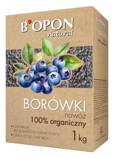 Nawóz organiczny granulowany do borówek 1kg Bopon2