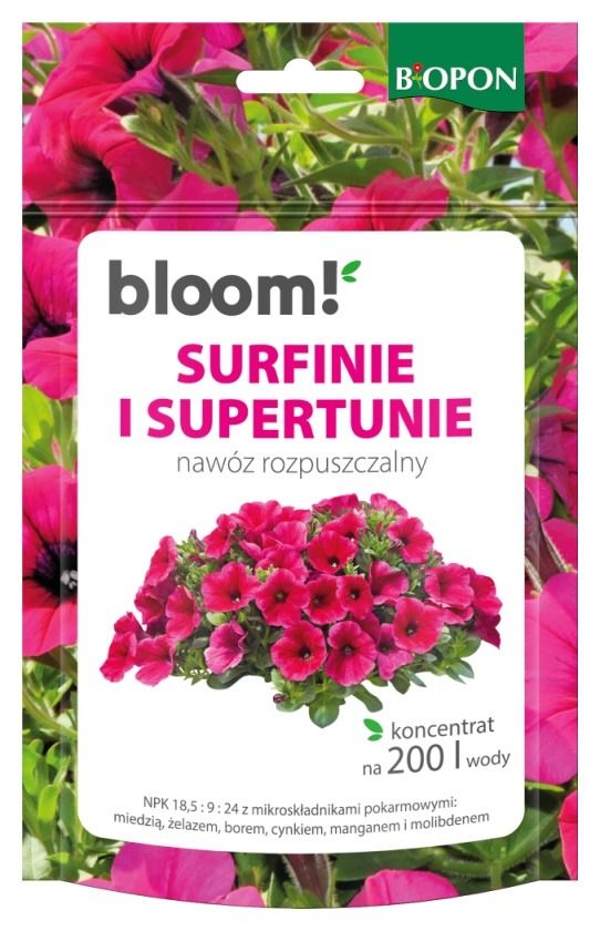 Nawóz rozpuszczalny Surfinie i supertunie BLOOM 200g Bopon1