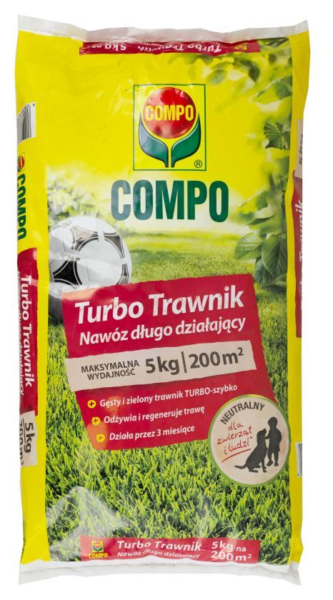 Naw&oacute;z długo działający Turbo Trawnik 5 kg Compo