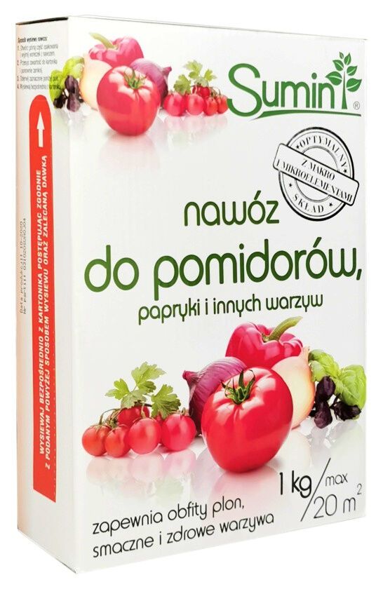 Naw&oacute;z do pomidor&oacute;w, papryki i innych warzyw Sumin