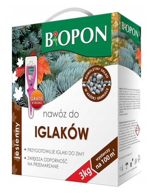 Naw&oacute;z jesienny do iglak&oacute;w 3 kg Bopon