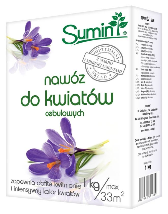 Naw&oacute;z do kwiat&oacute;w cebulowych 1kg SUMIN