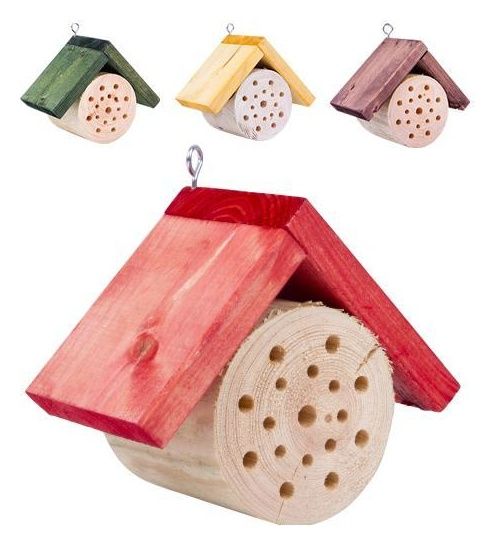 Okrągły domek dla pszczół 17x9x14 cm Biowin
