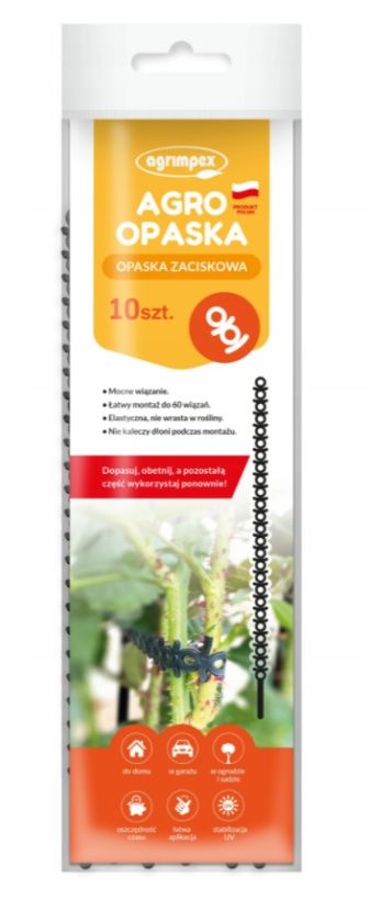 Agro opaska zaciskowa - proste i bezpieczne mocowanie dla roślin 


