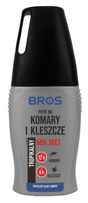 Płyn na komary i kleszcze 50% DEET 50ml Bros