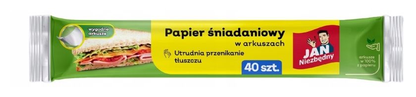 Papier śniadaniowy 40 arkuszy Grosik Jan Niezbędny