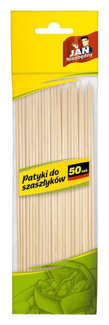 Patyki do szaszłyków długie 50szt. Jan Niezbędny
